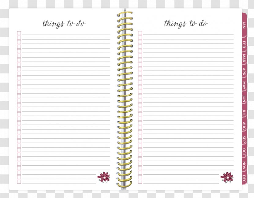 Personal Organizer Planning Calendar Diary - Text - DAILY PLANNER Transparent PNG