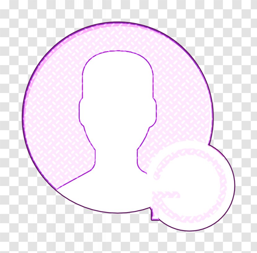 Interaction Assets Icon User - Violet - Magenta Purple Transparent PNG