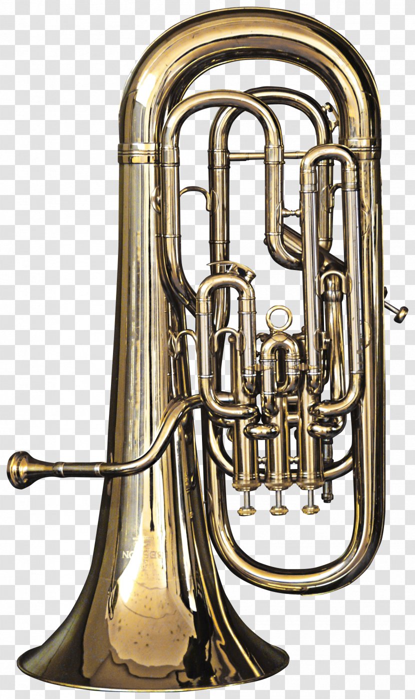 Musical Instrument Saxhorn Trumpet Tuba - Watercolor - Instruments Transparent PNG