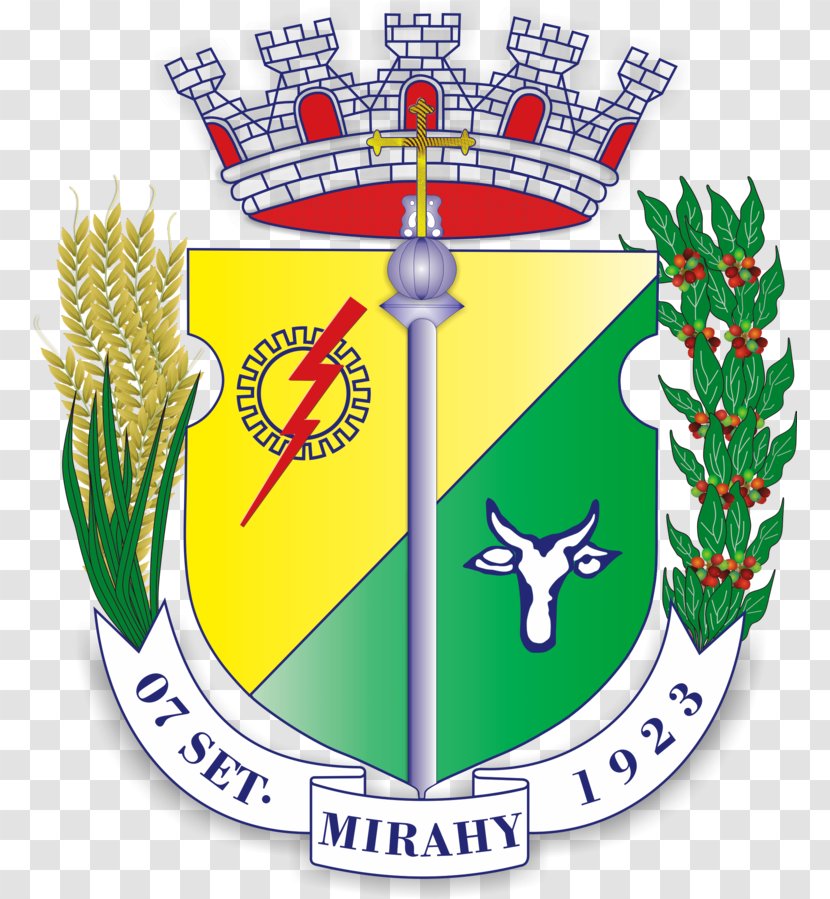 Cataguases Câmara Municipal De Miraí Bandeira Zona Da Mata Coat Of Arms - Symbol - Brasao Transparent PNG