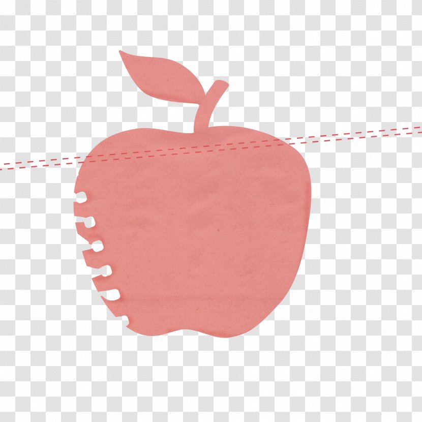 Apple Sticker Label - Peach Transparent PNG