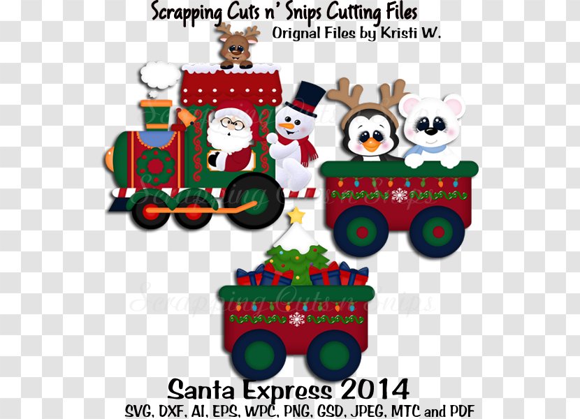 Train Christmas Ornament Santa Claus Clip Art Transparent PNG