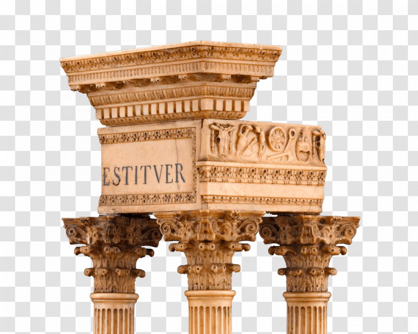 Temple Of Vespasian And Titus Roman Ancient Architecture Column Rome - Structure Transparent PNG