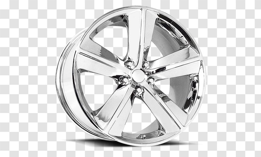 Alloy Wheel Car Spoke Chrome Plating - White Transparent PNG