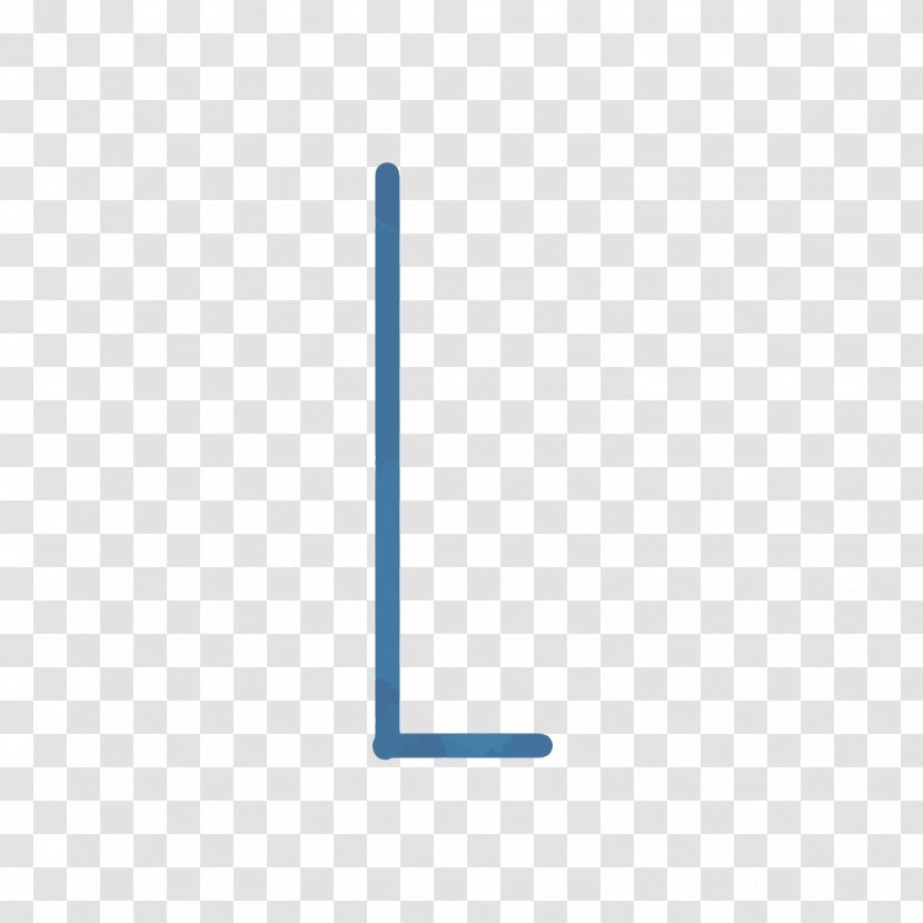 Letter - Product Design - Blue Watercolor Letters L Transparent PNG