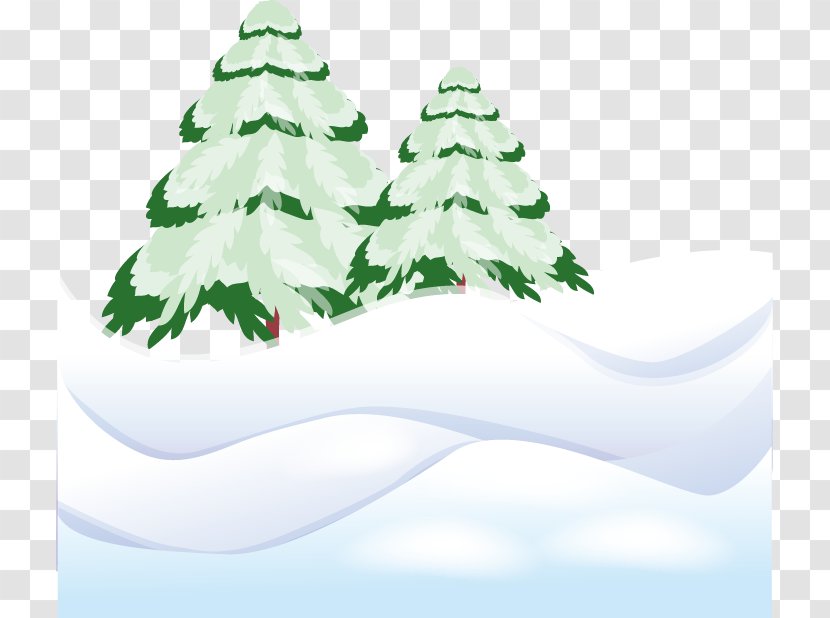 Christmas Tree Pine Fir - Ornament - Winter Trees Transparent PNG