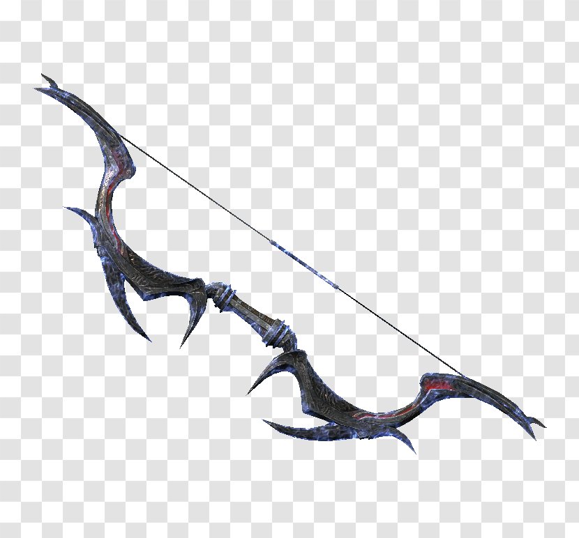 The Elder Scrolls V: Skyrim Bow And Arrow Archery Recurve - Sword Transparent PNG