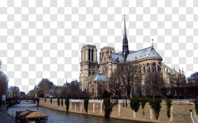 Notre-Dame De Paris Eiffel Tower Cathedral High-definition Television Wallpaper - Paris, France Notre Dame Twenty Transparent PNG
