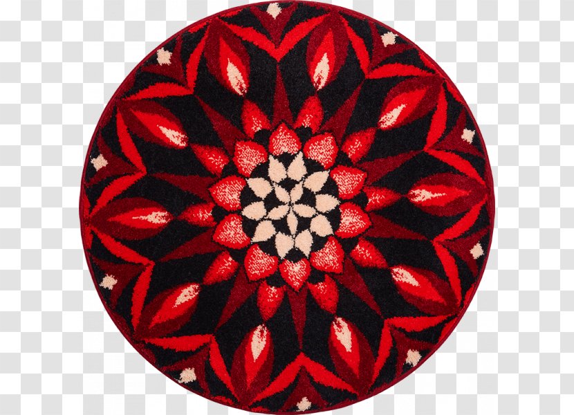 Red Mandala Disk Carpet Diameter - Cognition Transparent PNG