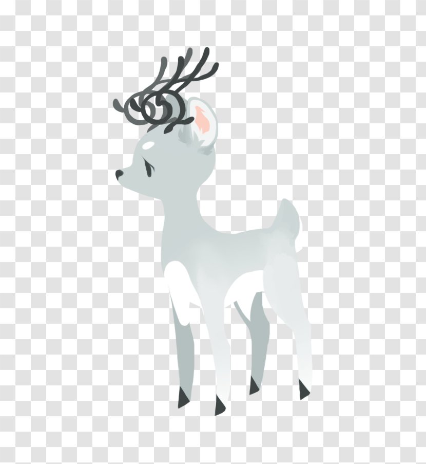 Reindeer Horse Antler Cartoon Mammal - Tail Transparent PNG