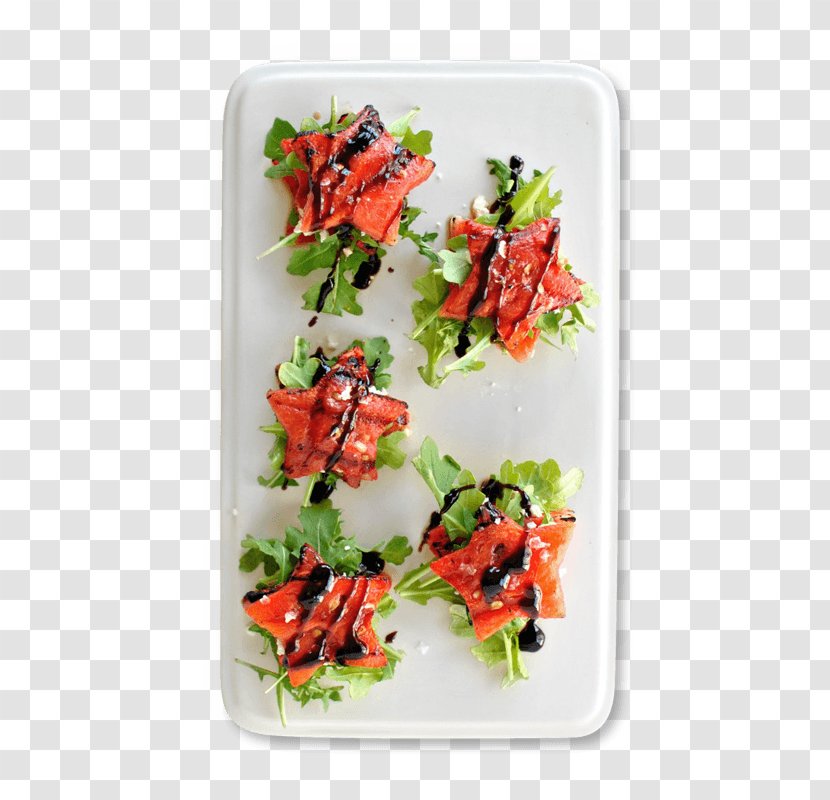 Hors D'oeuvre Barbecue Vegetarian Cuisine Caprese Salad Smoked Salmon - Food Transparent PNG