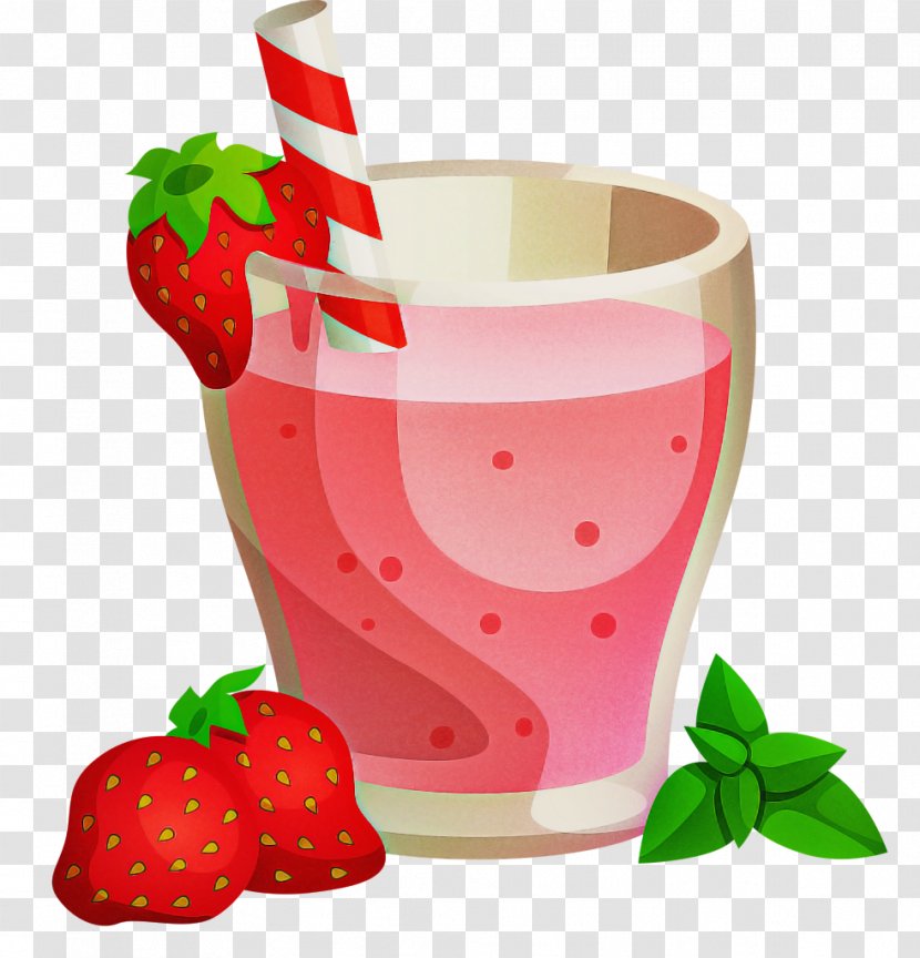 Strawberry - Food - Plant Milkshake Transparent PNG