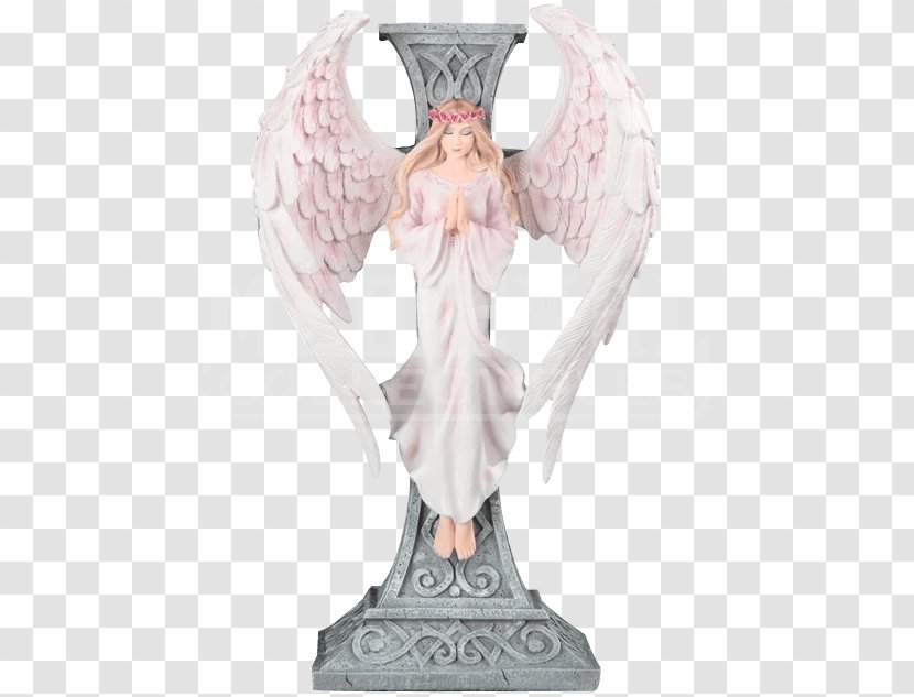 Angel Statue Figurine Cross Prayer - Celtic - Praying Transparent PNG