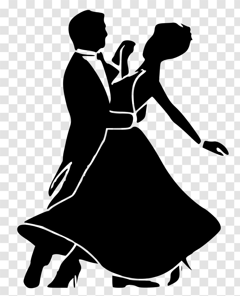 Ballroom Dance Social Waltz Black And White - Studio - Vector Transparent PNG