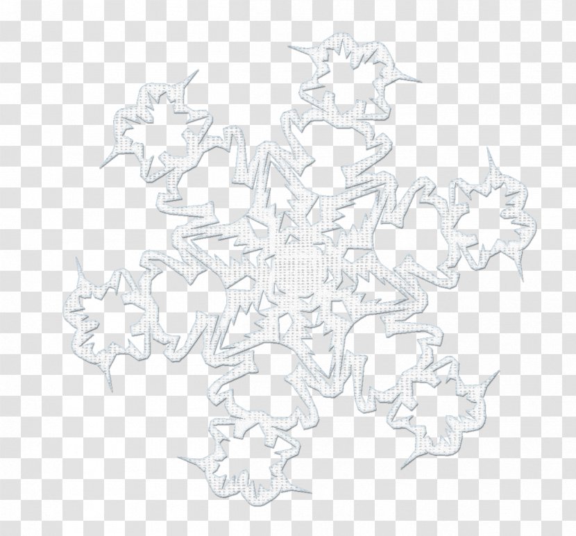 Black And White Drawing Visual Arts Monochrome - Line Art - Snowflakes Transparent PNG