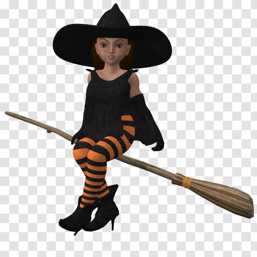 Costume Witchcraft Witch Hat Headgear - Broom Transparent PNG