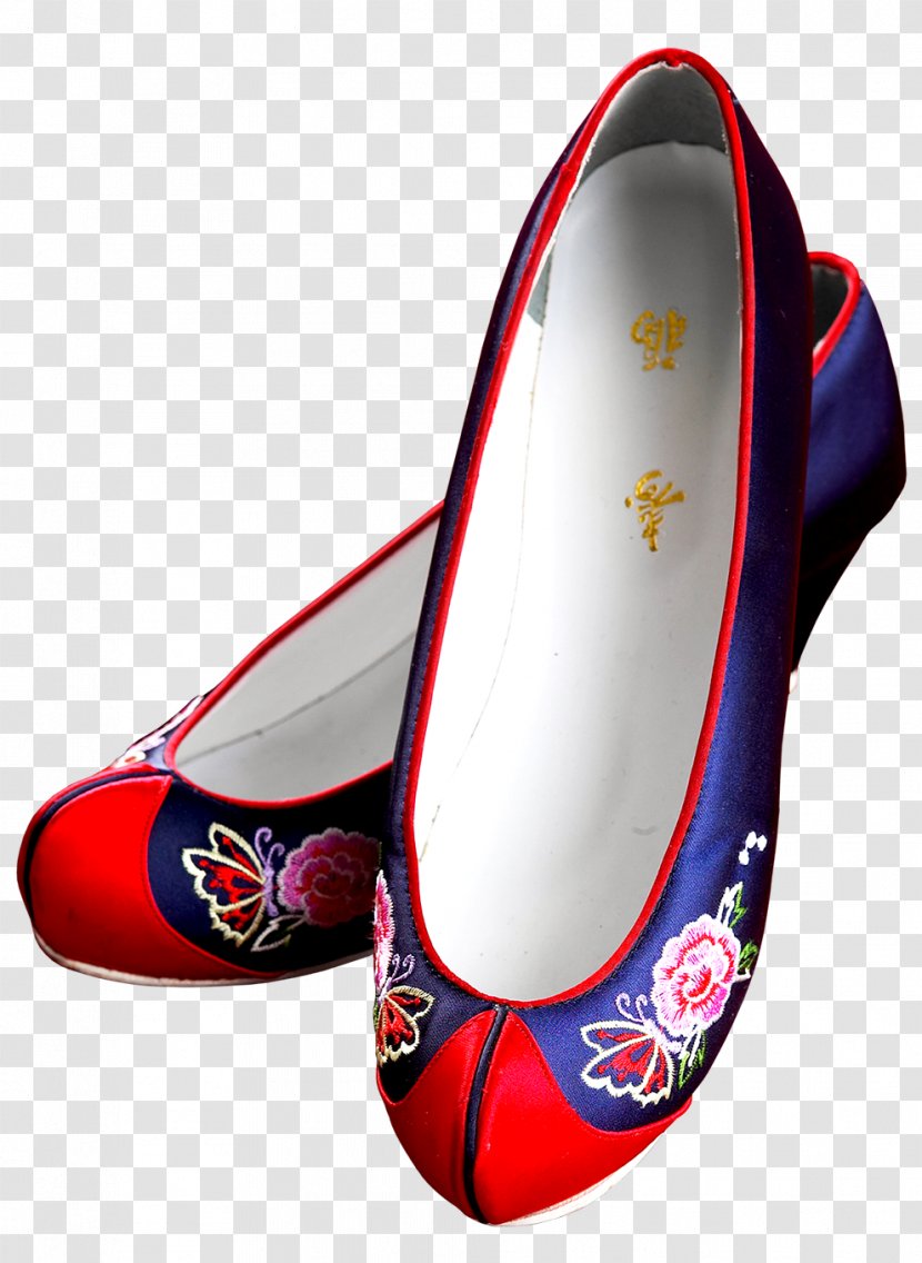 China Download Shoe - Embroidered Shoes Transparent PNG