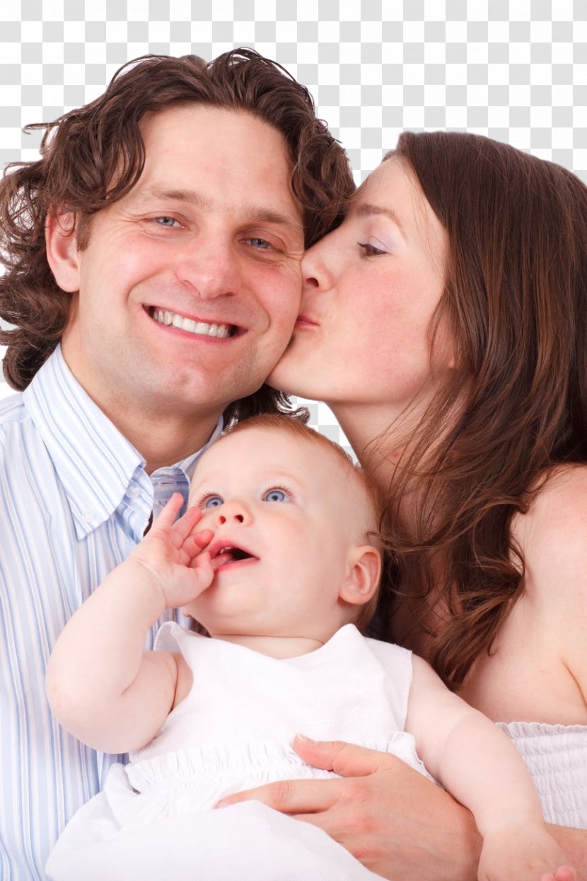 Woman Infant Child Father - Parent - Forehead Transparent PNG