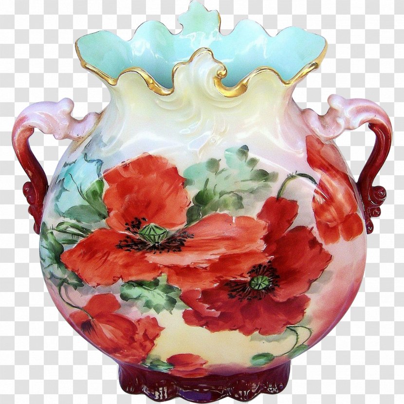 Vase Cut Flowers Porcelain Cup - Artifact Transparent PNG
