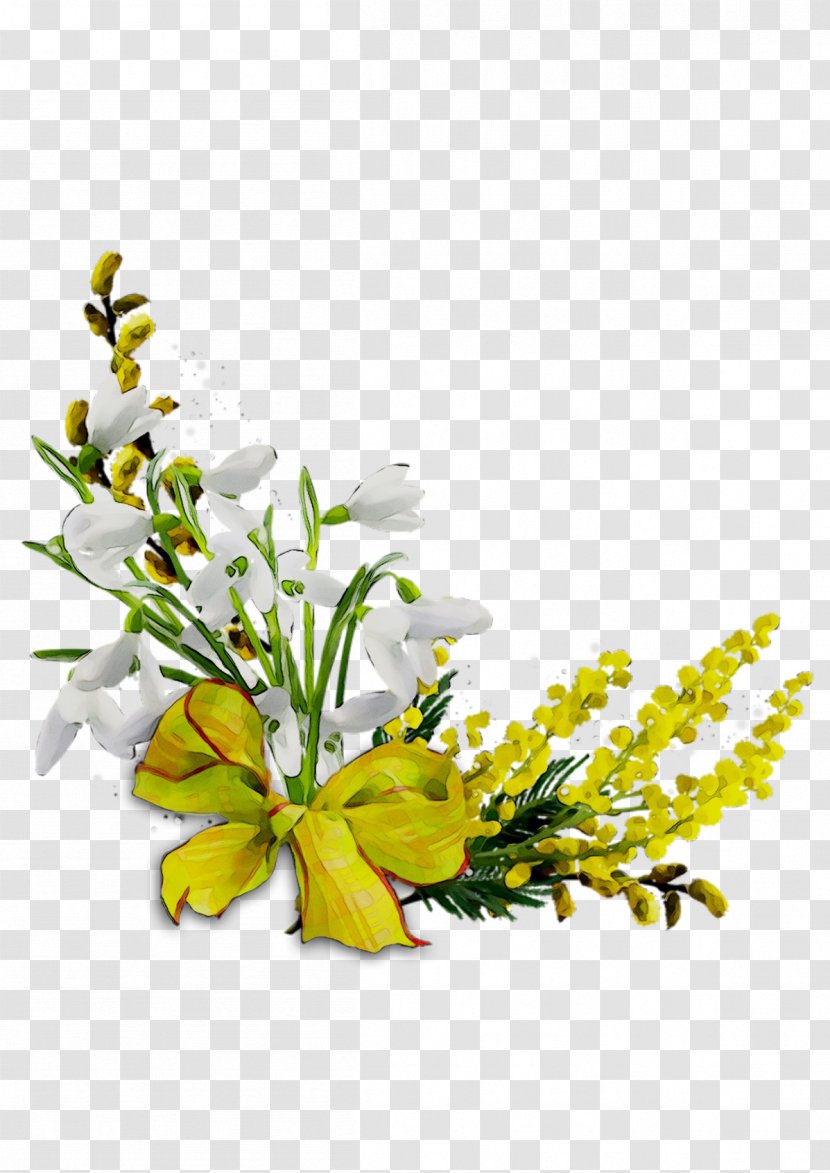 Floral Design Cut Flowers Flowering Plant - Yellow Transparent PNG