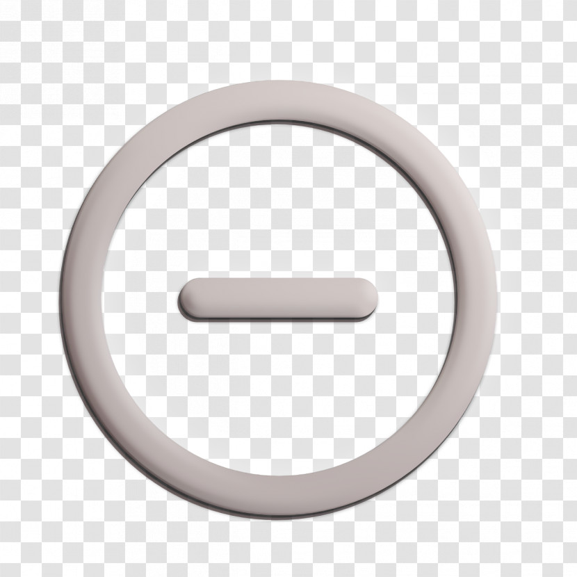 Circle Icon Subtract Icon Transparent PNG