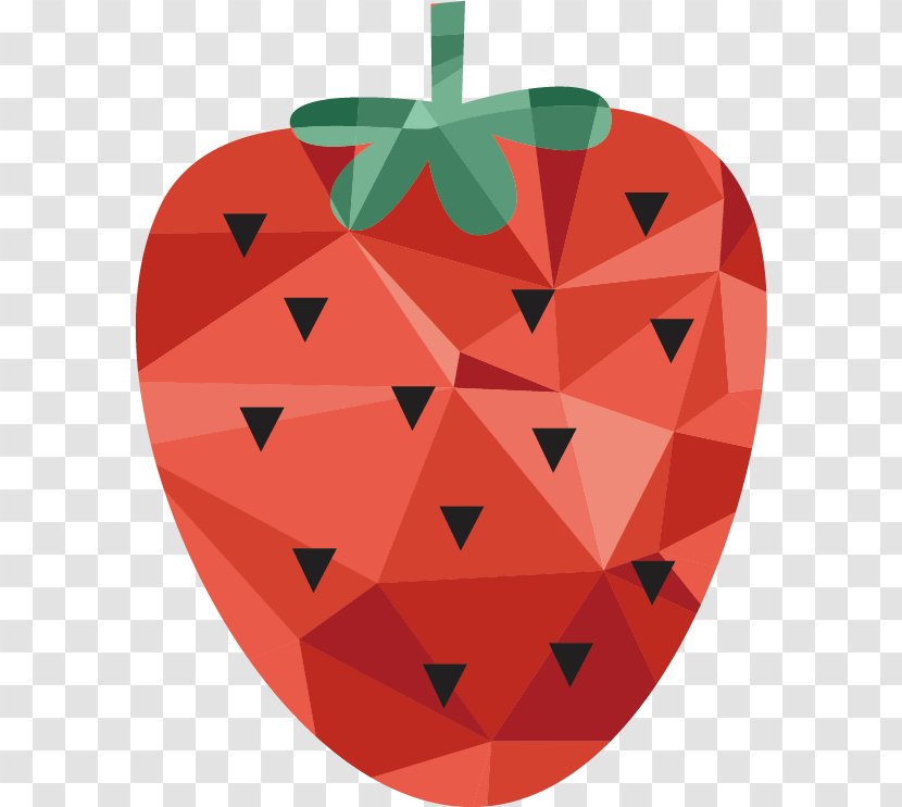 Strawberry Auglis Euclidean Vector - Orange - Creative Fruit Transparent PNG