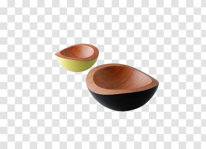 Bowl Ceramic - Wood Material Creative Dishes Transparent PNG