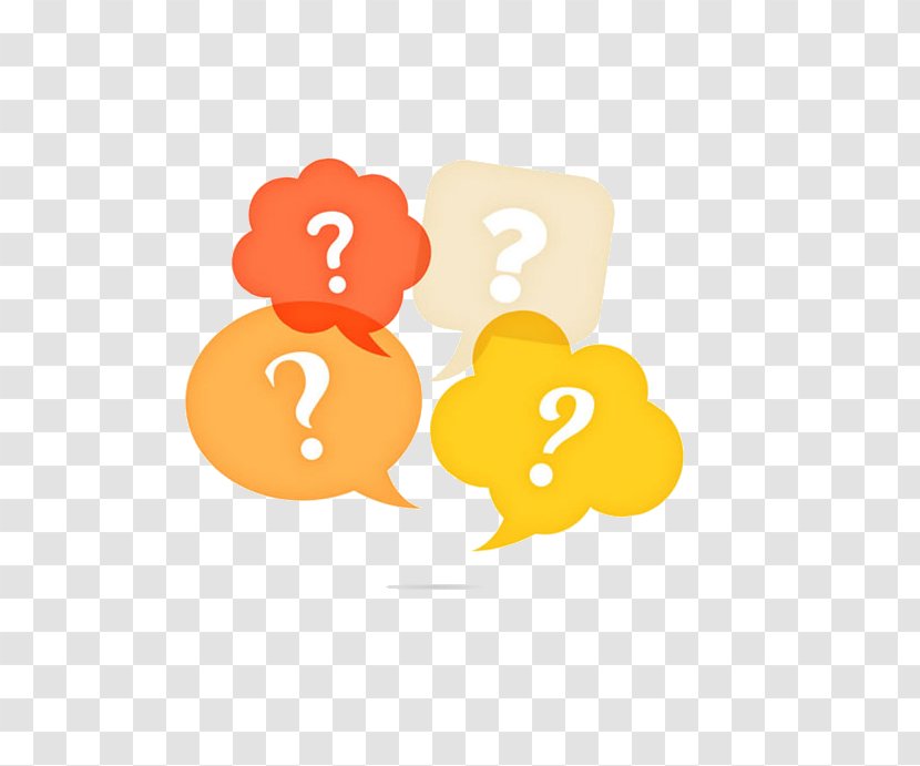 Question Mark Speech Balloon - Thought - Say Hello Transparent PNG