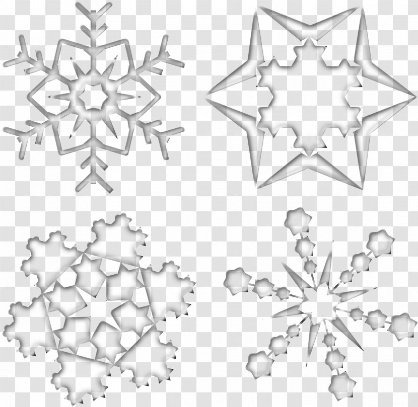 Snowflake Line Art Clip - Cloud Transparent PNG