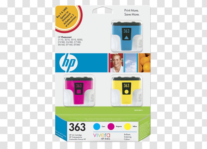 Hewlett-Packard Ink Cartridge ROM Paper - Area - Cyan Magenta Yellow Transparent PNG