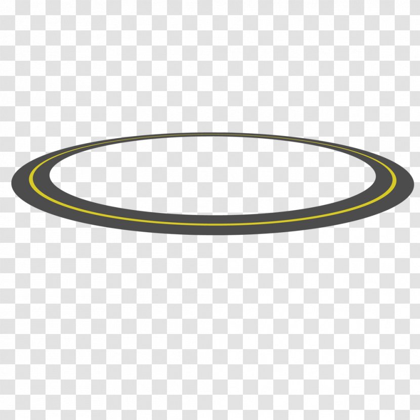 Circle Angle Pattern - Yellow - Circular Road Transparent PNG
