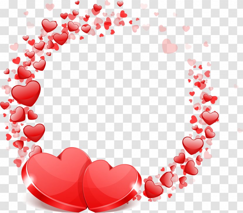 Valentines Day Heart - Love - Red Transparent PNG
