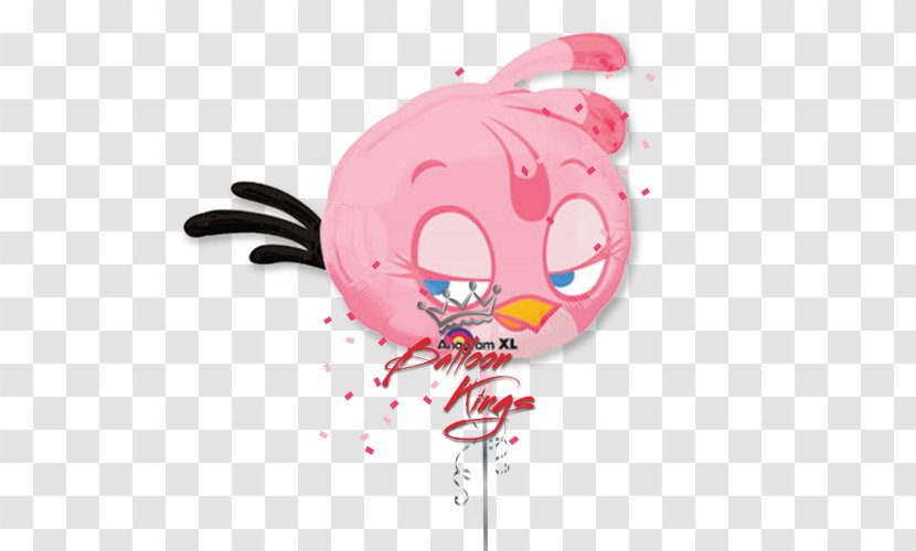 Toy Balloon Angry Birds Stella Party - Smile Transparent PNG