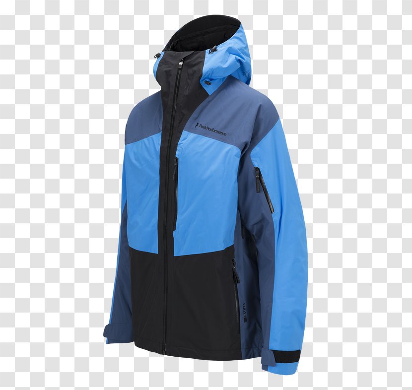Jacket Peak Performance Hood Blue Bluza - Royal Transparent PNG