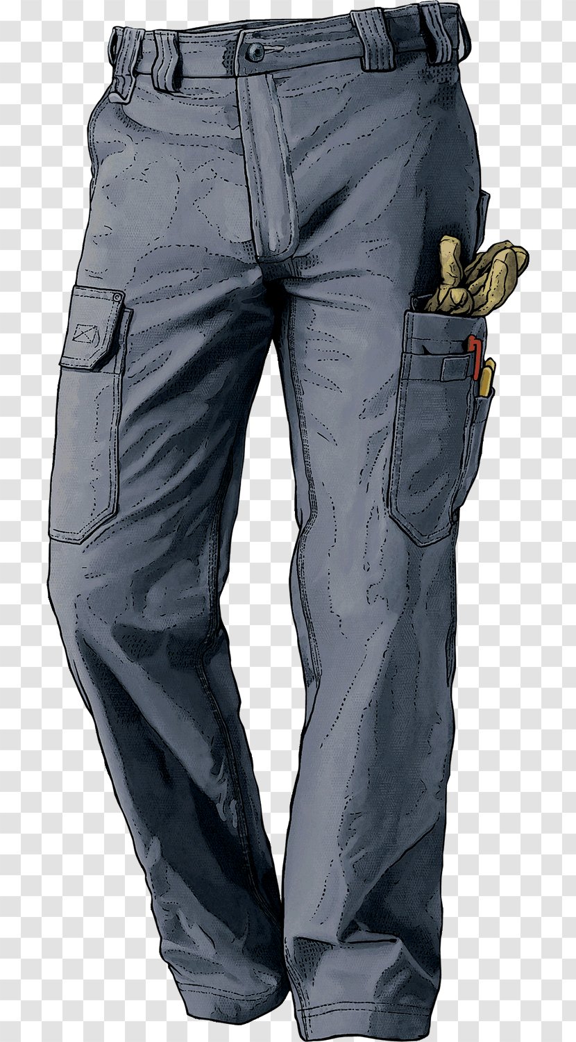 Duluth Trading Company Cargo Pants Workwear Carpenter Jeans - Fly Transparent PNG