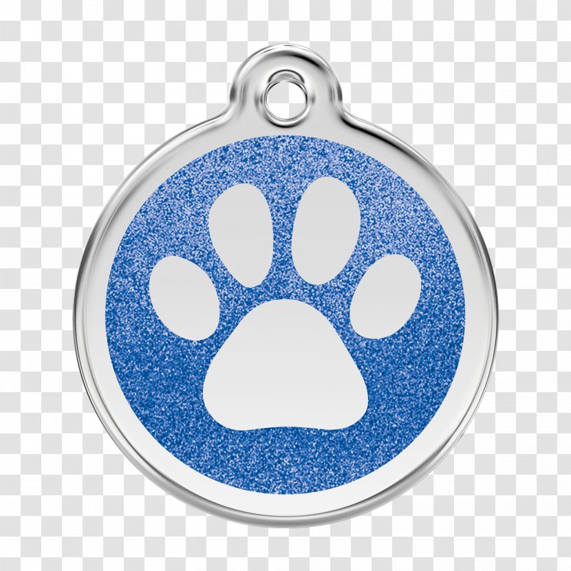 Dog Dingo Cat Pet Tag Paw - Harness - GLITTER RED Transparent PNG