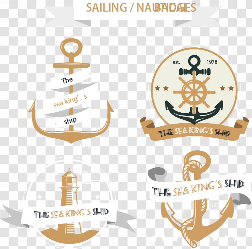 Brand Body Piercing Jewellery Pattern - Jewelry - Vector Hand-painted Sailing Icon Transparent PNG