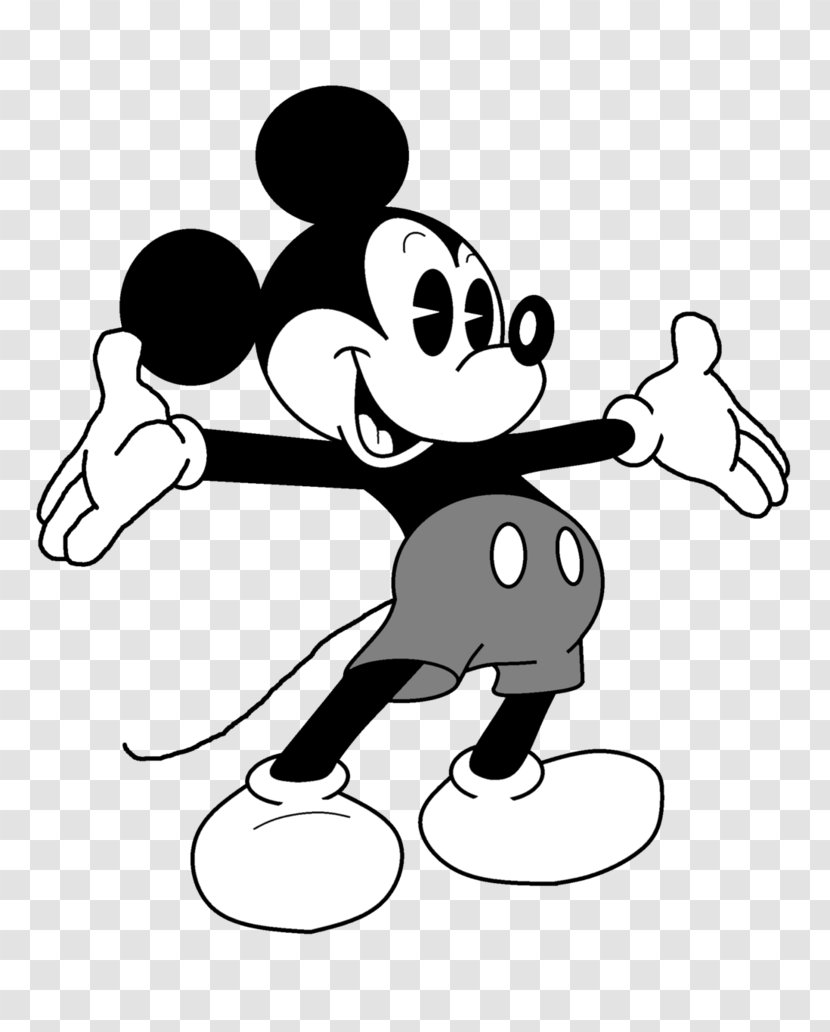 Mickey Mouse Minnie The Walt Disney Company Black And White - Cartoon Transparent PNG