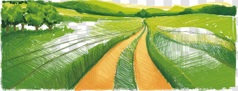Cartoon Illustration - Leaf - Field Farm Work Vector Material Transparent PNG