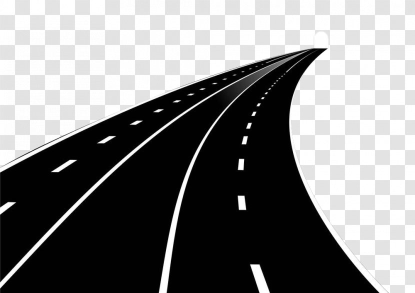 Highway Road - Fixed Link - Black Dashed Line Transparent PNG