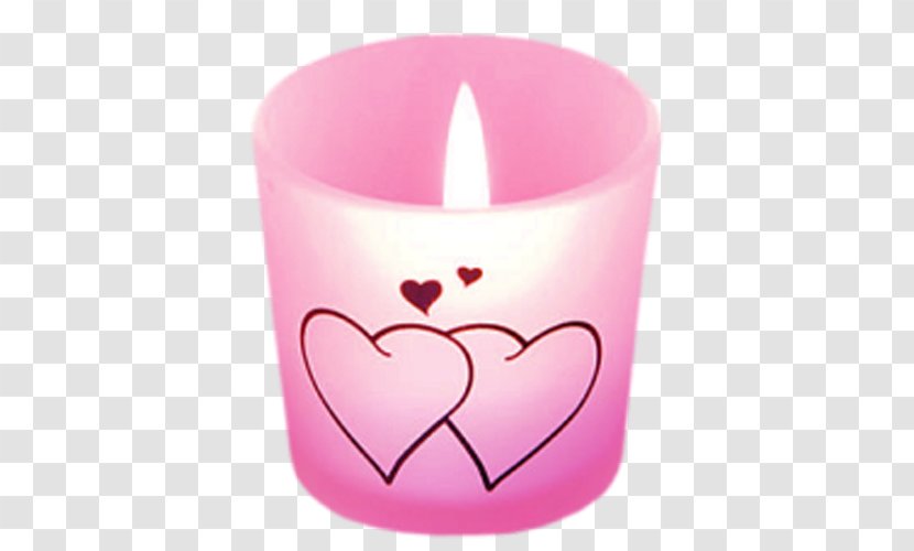 Candle Valentines Day Light Heart - Burning Candles Transparent PNG