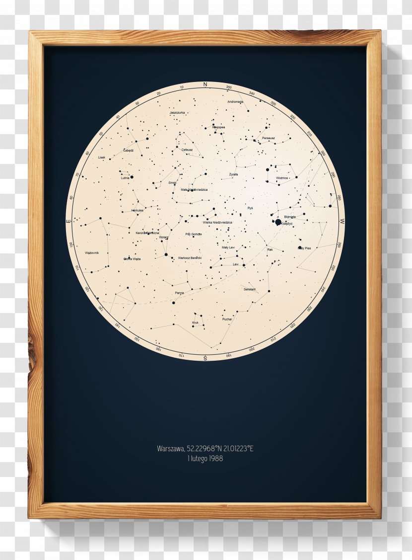 Star Chart Map Poster - Picture Frames Transparent PNG