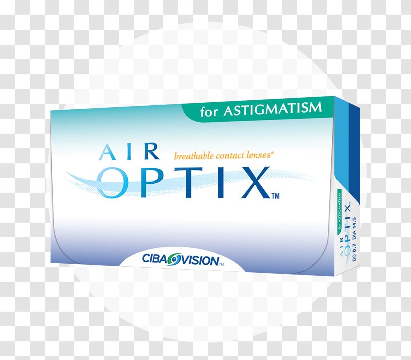 O2 Optix Contact Lenses Ciba Vision Air For Astigmatism - Alcon - Lense Transparent PNG