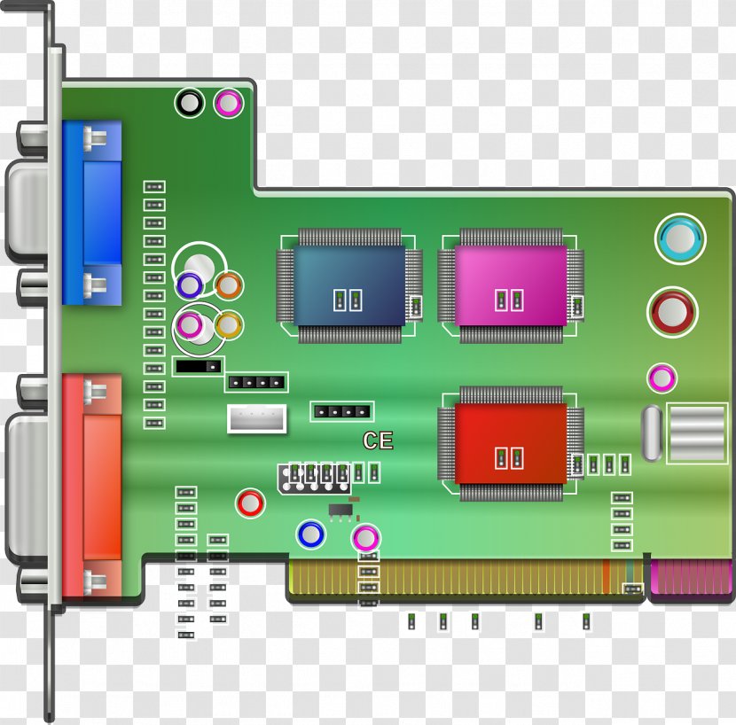 Electronics Electronic Circuit Component Clip Art - Accessory - Computer Transparent PNG