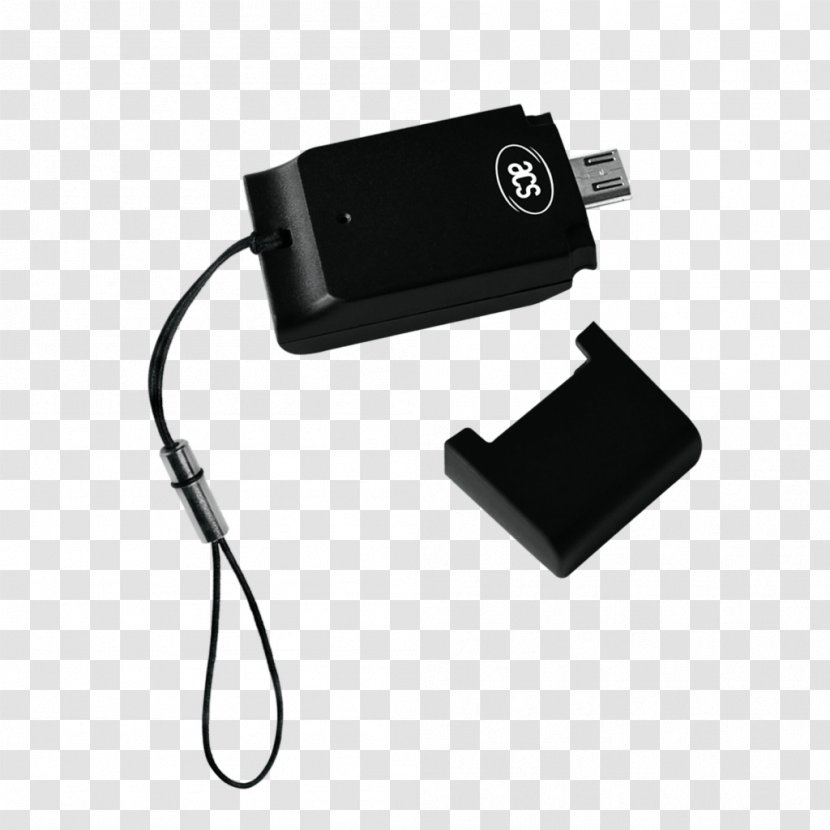 Battery Charger Card Reader Smart USB On-The-Go AC Adapter - Power Supply - Android Transparent PNG