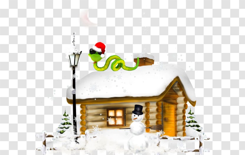Winter House Drawing - Gingerbread - Pine Family Building Transparent PNG
