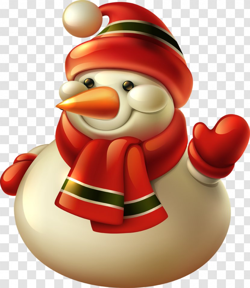 Santa Claus Christmas Card Greeting & Note Cards - Snowman Transparent PNG