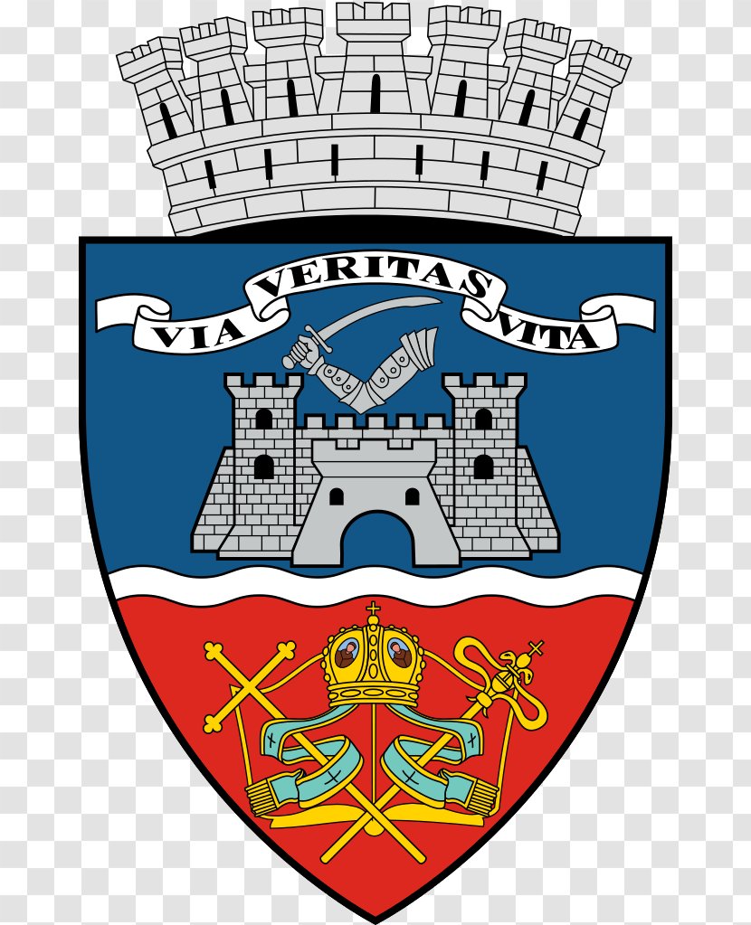 Neumann Palace Arad City Hall Ioan Slavici Classical Theatre Coat Of Arms Wikipedia - Text - Town Transparent PNG