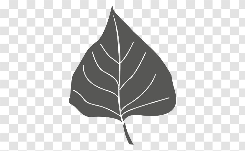 Leaf Desktop Wallpaper Vexel - Monochrome Transparent PNG