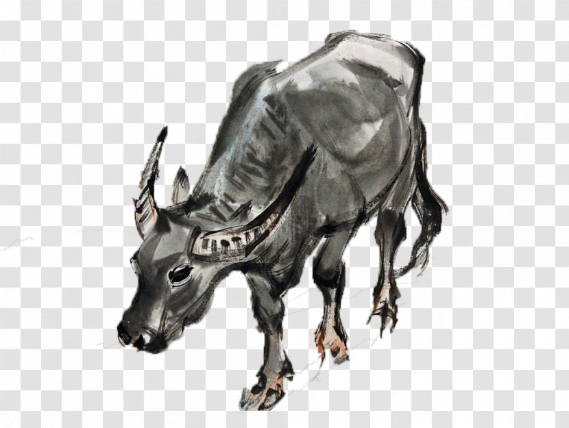 Cattle Chinese Zodiac Ox - Designer - Hand Painted The Big Cow Transparent PNG